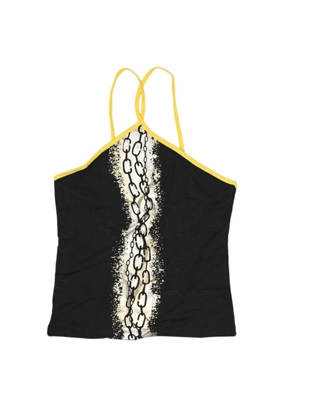 Liliya Chain Print Tank Top in Black